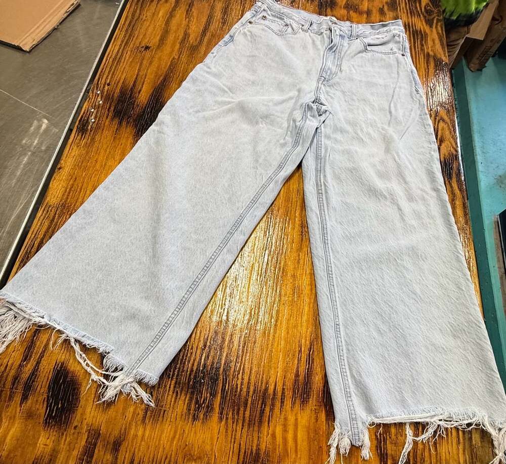 Abercrombie & Fitch The Crop Wide Leg High Rise 28 LONG
